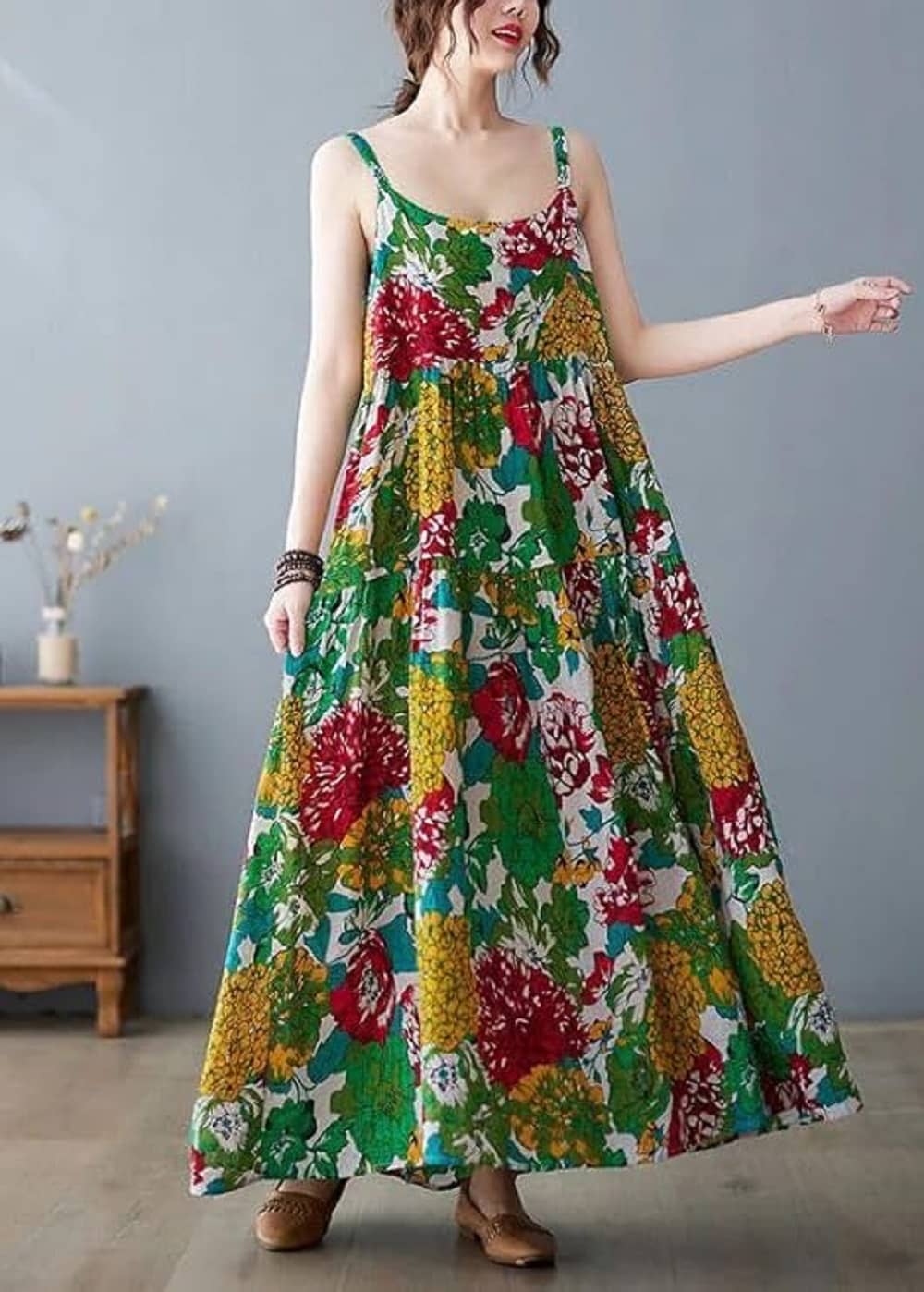 Gobya Women Rayon Printed Flared Kurti ( Multicoloured ) - Kurtis, Tunics | Buy online on ZillyBuy