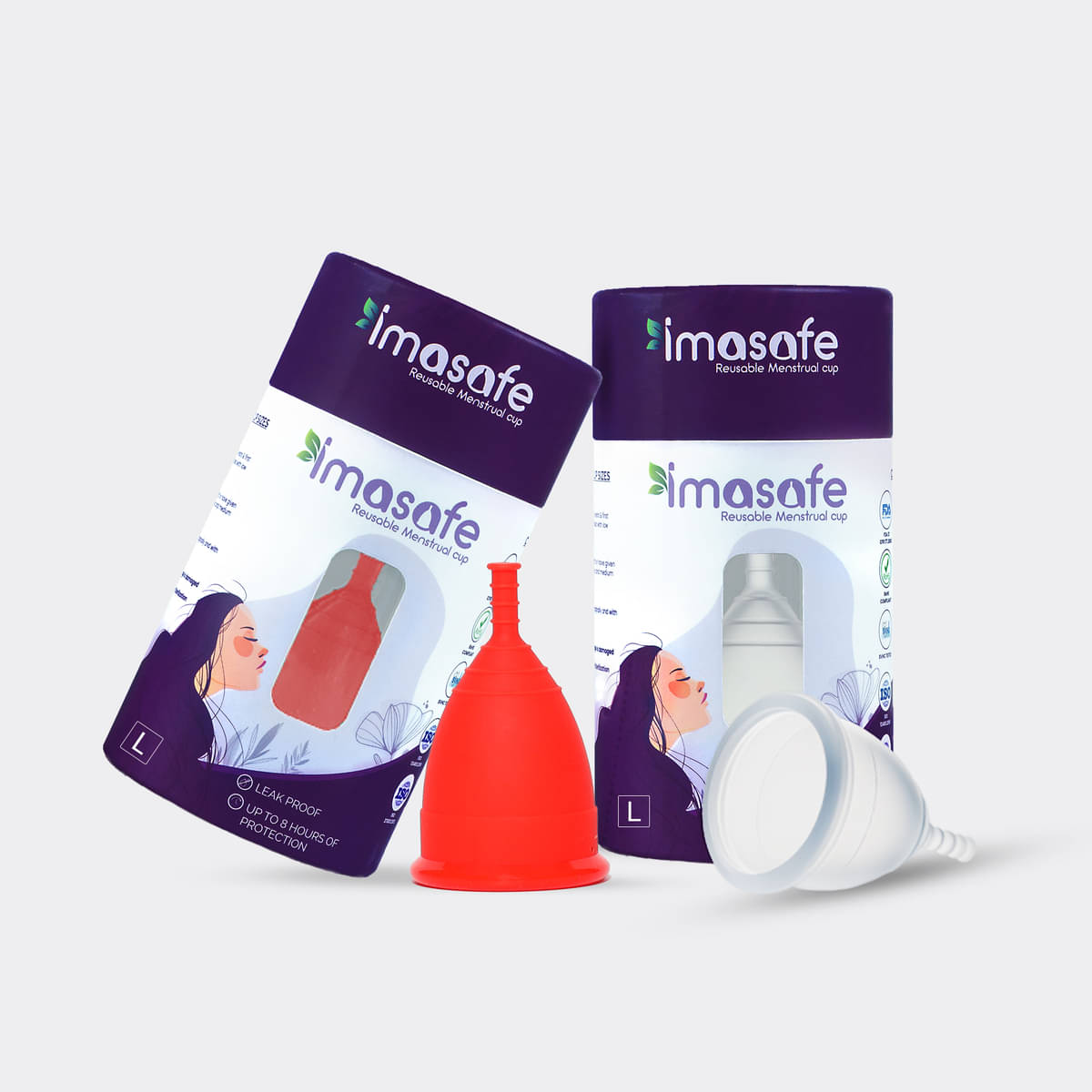     			Imasafe Silicone Reusable Menstrual Cup Large ( Pack of 1 )
