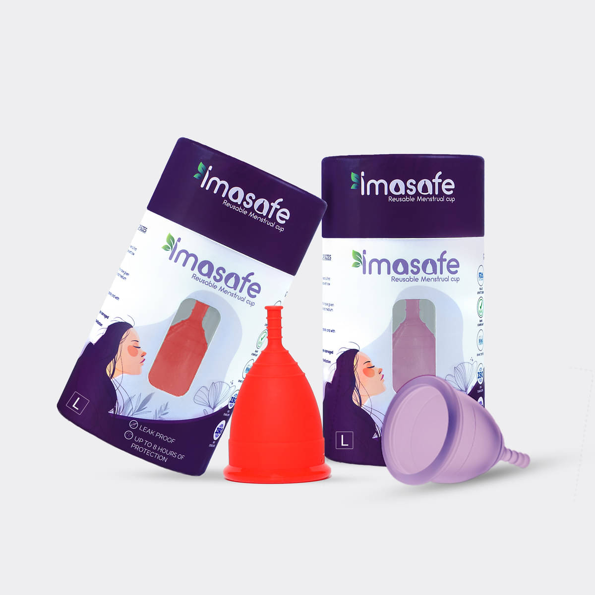     			Imasafe Silicone Reusable Menstrual Cup Large ( Pack of 1 )
