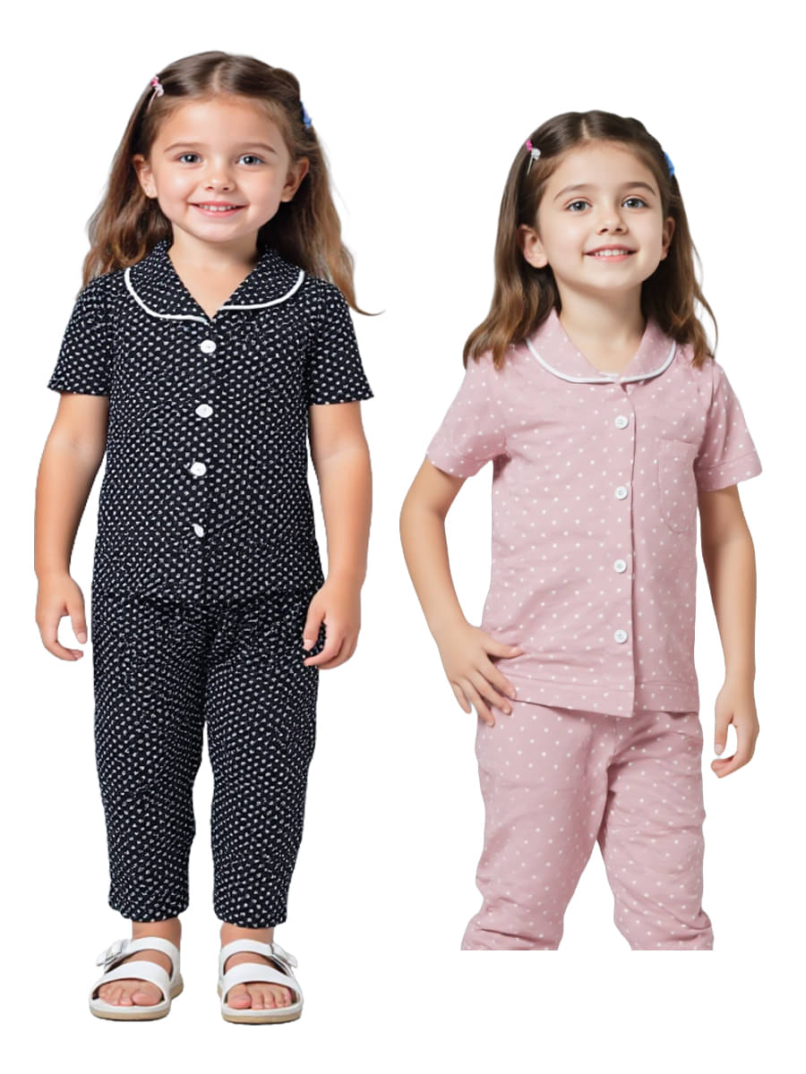     			Jisha Pack of 2 Girls 100% Cotton Shirt & Pant ( Multicolor )