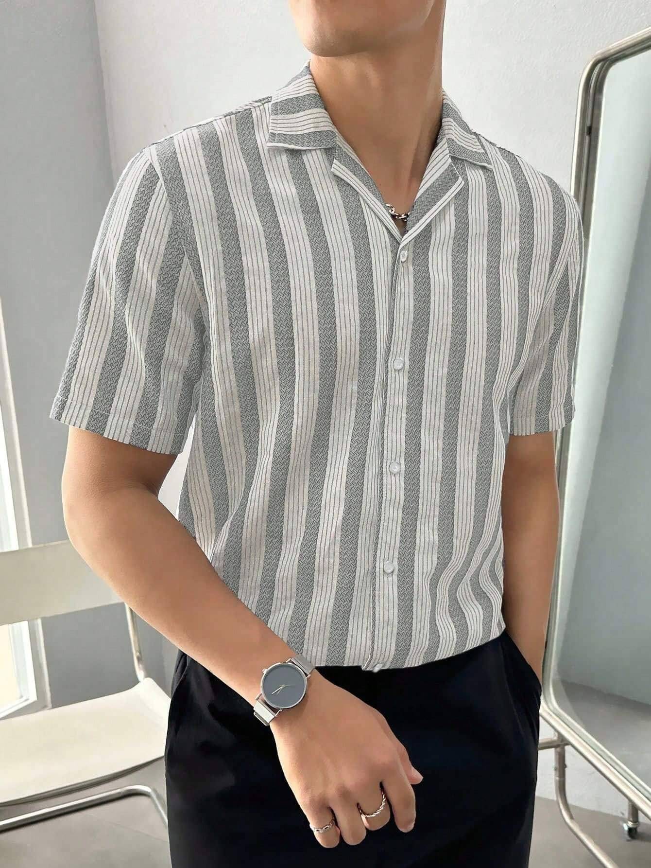     			KAPDAX Poly Cotton Regular Fit Printed Half Sleeves Men's Casual Shirt - Grey ( Pack of 1 )