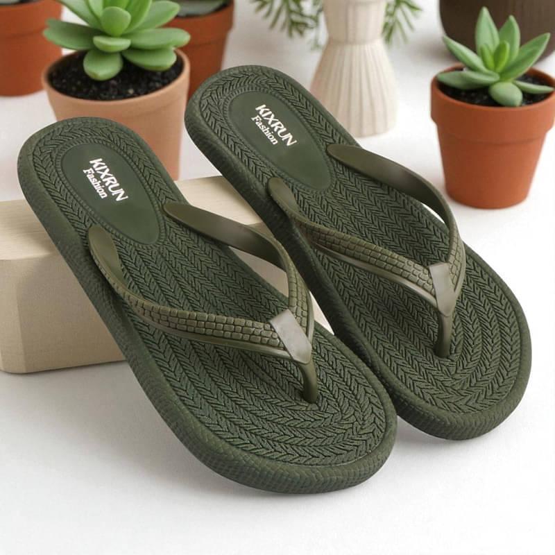     			KIXRUN FASHION Green Women's Daily Slipper