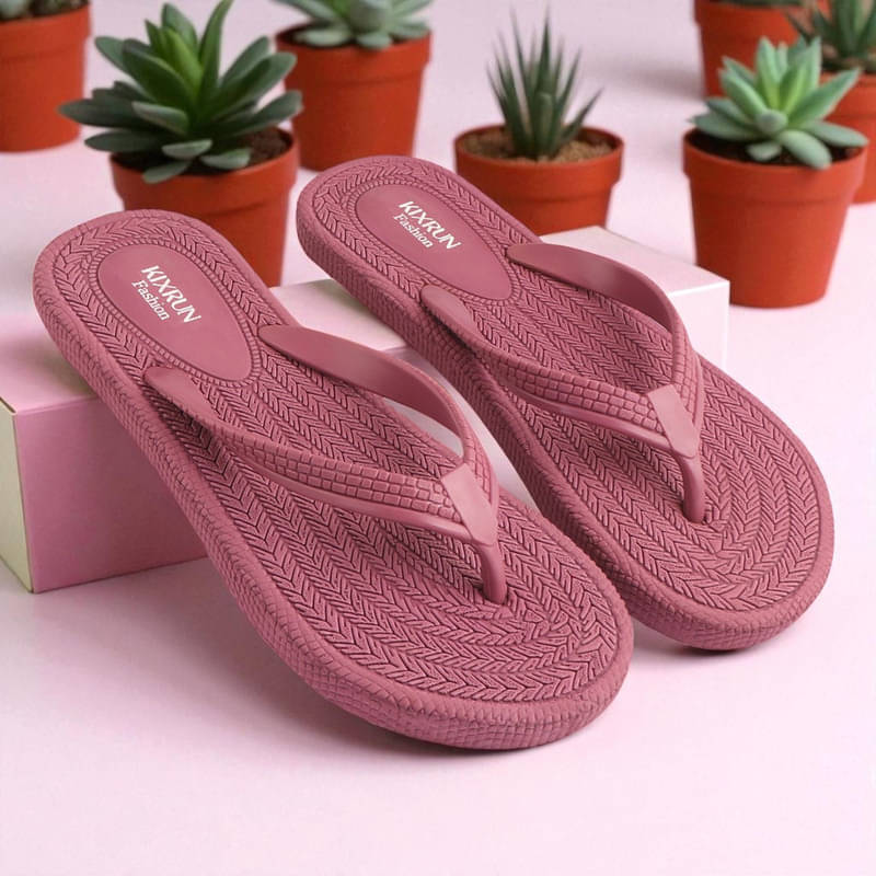     			KIXRUN FASHION Pink Women's Daily Slipper