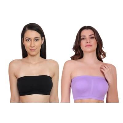     			Kesar Lingeries Pack of 2 Nylon Non Padded Bralette Bra For Women ( Multicolor 4 )