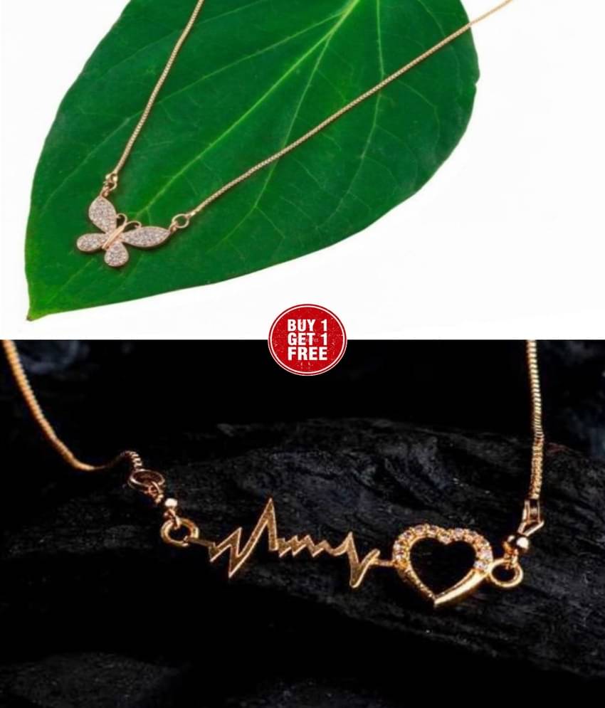     			MGSV Gold Alloy Necklace Set ( Pack of 1 )