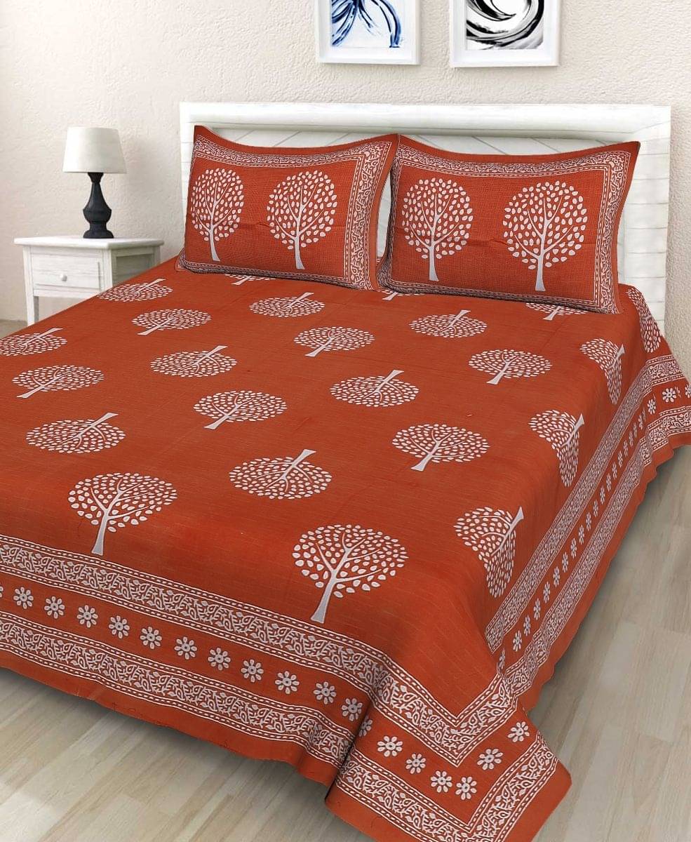 Navkaar Creation Cotton 1 Double Bedsheet with 2 Pillow Covers ( Multicolor ) Navkaar Creation Cotton 1 Double Bedsheet with 2 Pillow Covers ( Multicolor )
