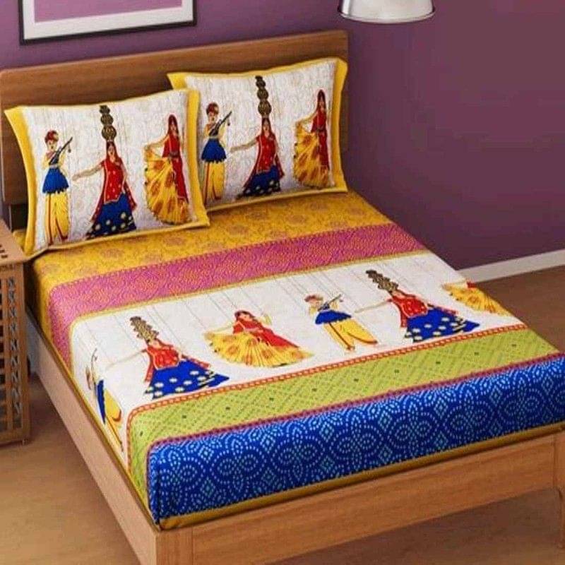 Navkaar Creation Cotton 1 Double Bedsheet with 2 Pillow Covers ( Red ) Navkaar Creation Cotton 1 Double Bedsheet with 2 Pillow Covers ( Red )