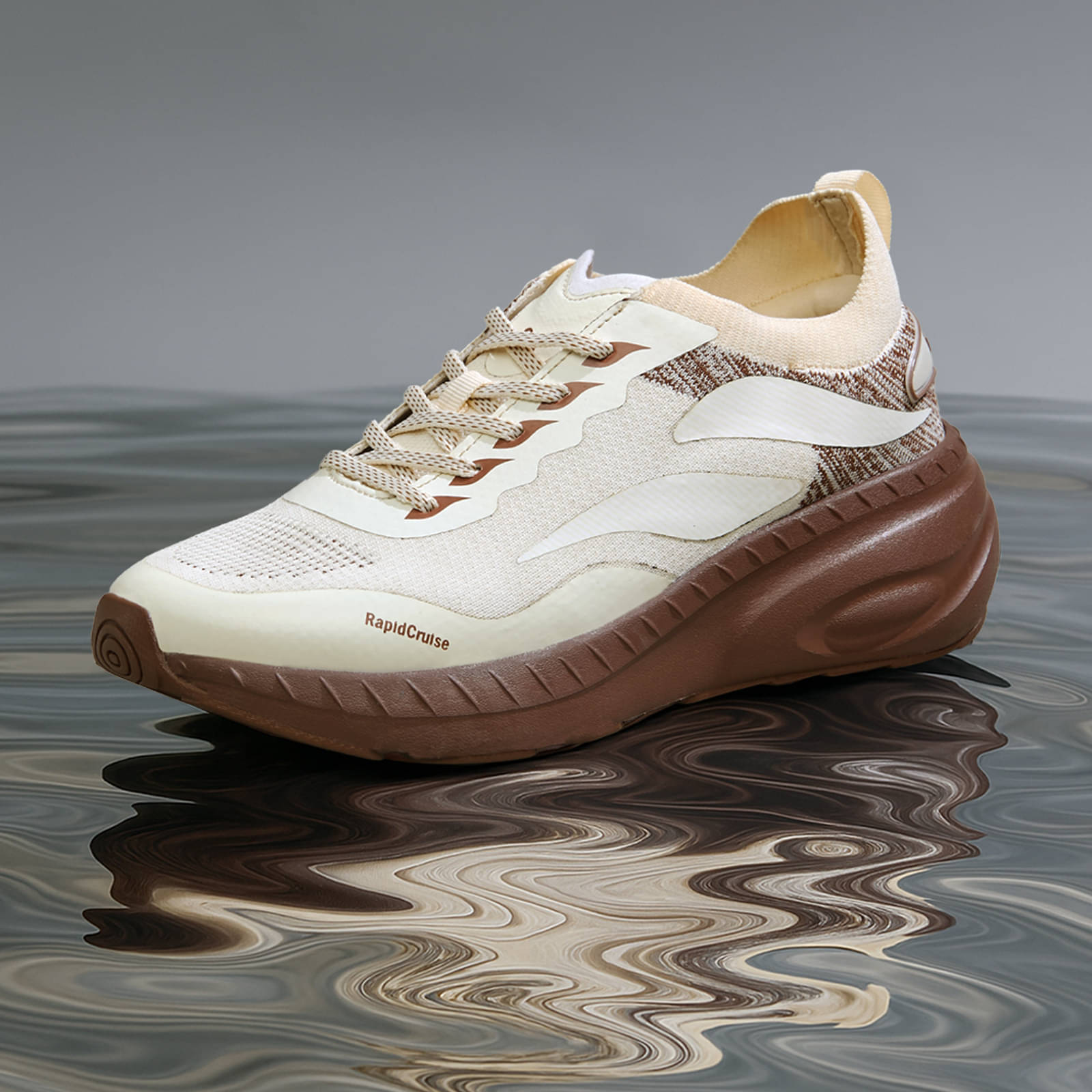     			Neemans Off White Men's Sneakers