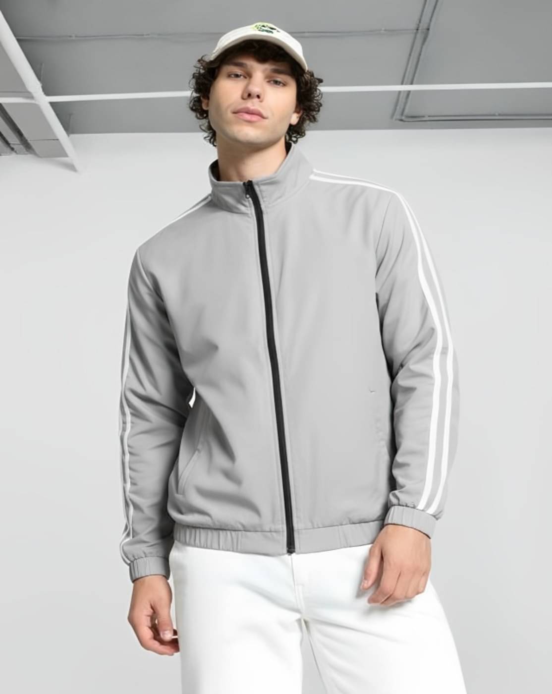     			PLUS PARADISE Polyester Men's Windcheater Jacket - Grey ( Pack of 1 )