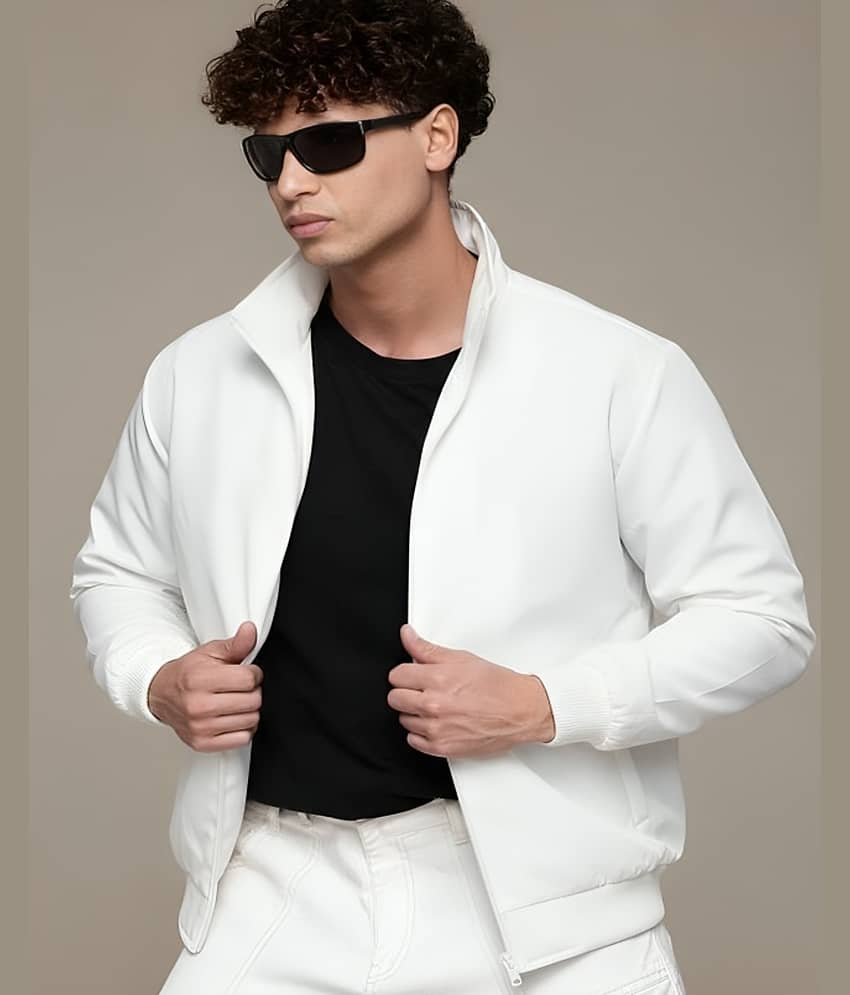 PLUS PARADISE Polyester Men's Windcheater Jacket - White ( Pack of 1 ) - Jackets & Coats | Buy online on ZillyBuy