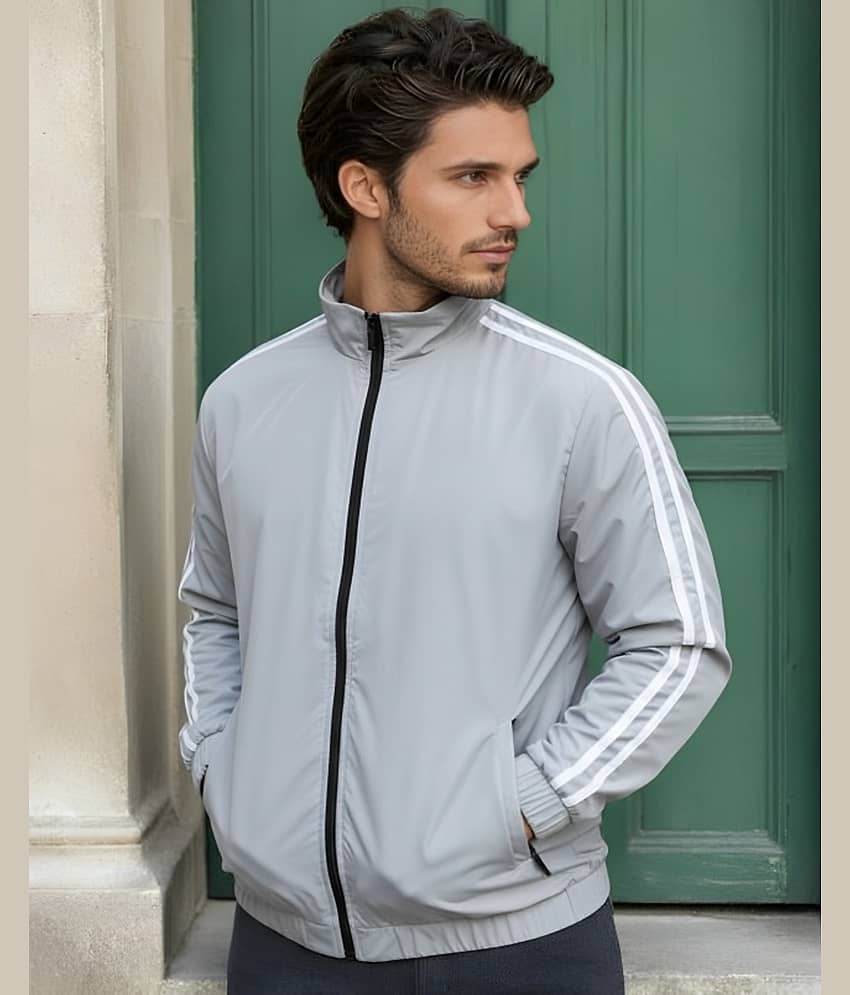 PLUS PARADISE Polyester Men's Windcheater Jacket - Grey ( Pack of 1 ) - Jackets & Coats | Buy online on ZillyBuy