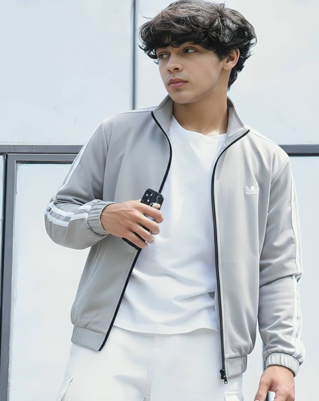 PLUS PARADISE Polyester Men's Windcheater Jacket - Grey ( Pack of 1 ) - Jackets & Coats | Buy online on ZillyBuy