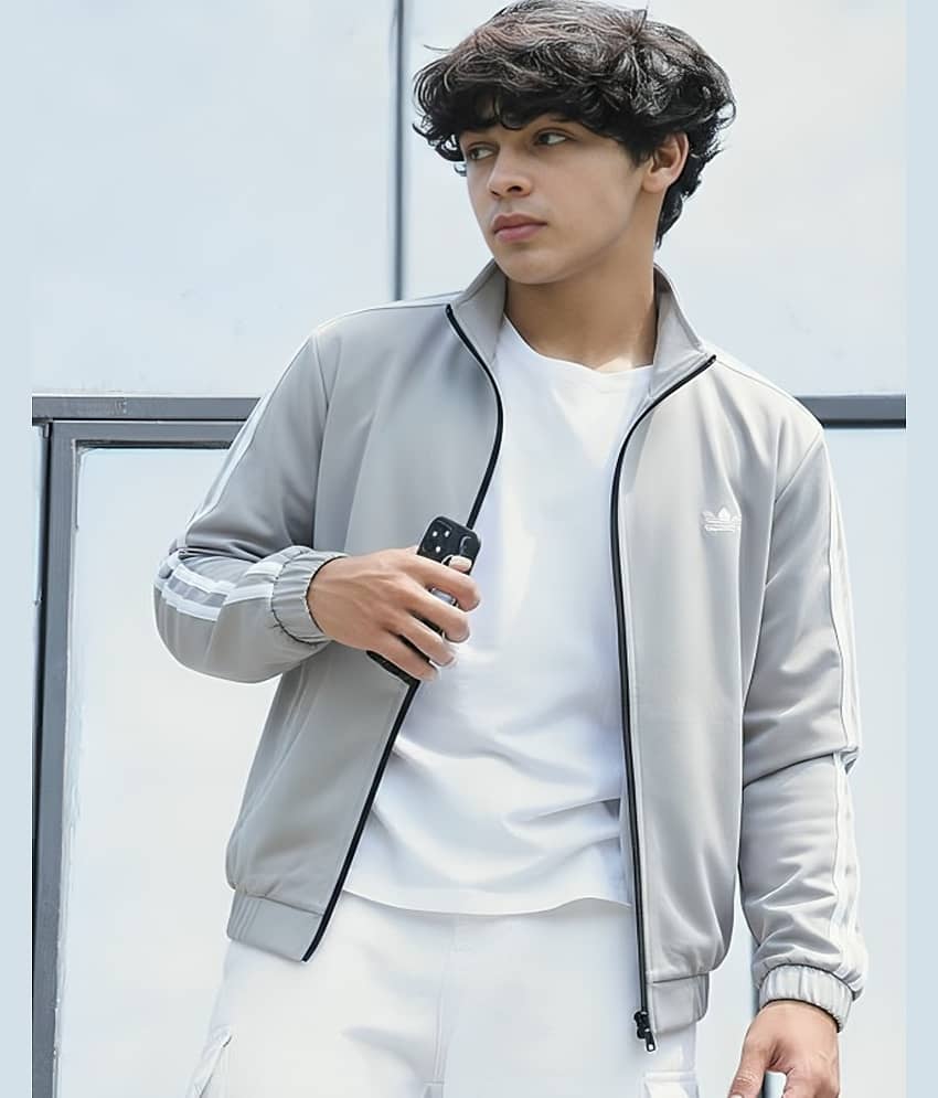 PLUS PARADISE Polyester Men's Windcheater Jacket - Grey ( Pack of 1 ) - Jackets & Coats | Buy online on ZillyBuy