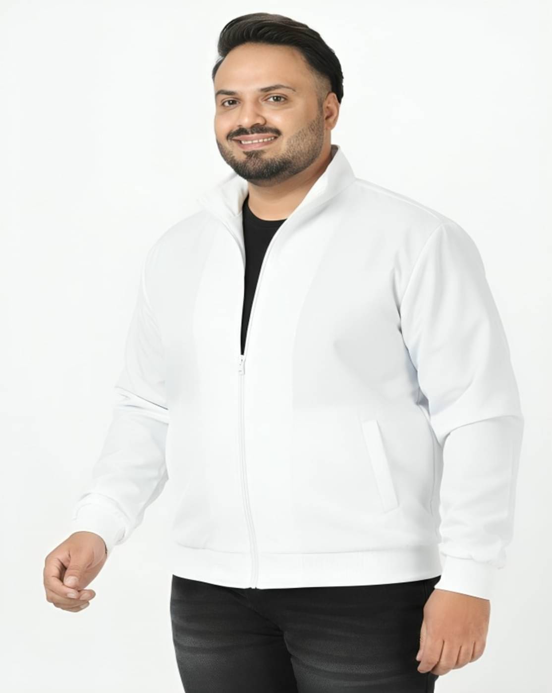 PLUS PARADISE Polyester Men's Windcheater Jacket - White ( Pack of 1 ) PLUS PARADISE Polyester Men's Windcheater Jacket - White ( Pack of 1 )