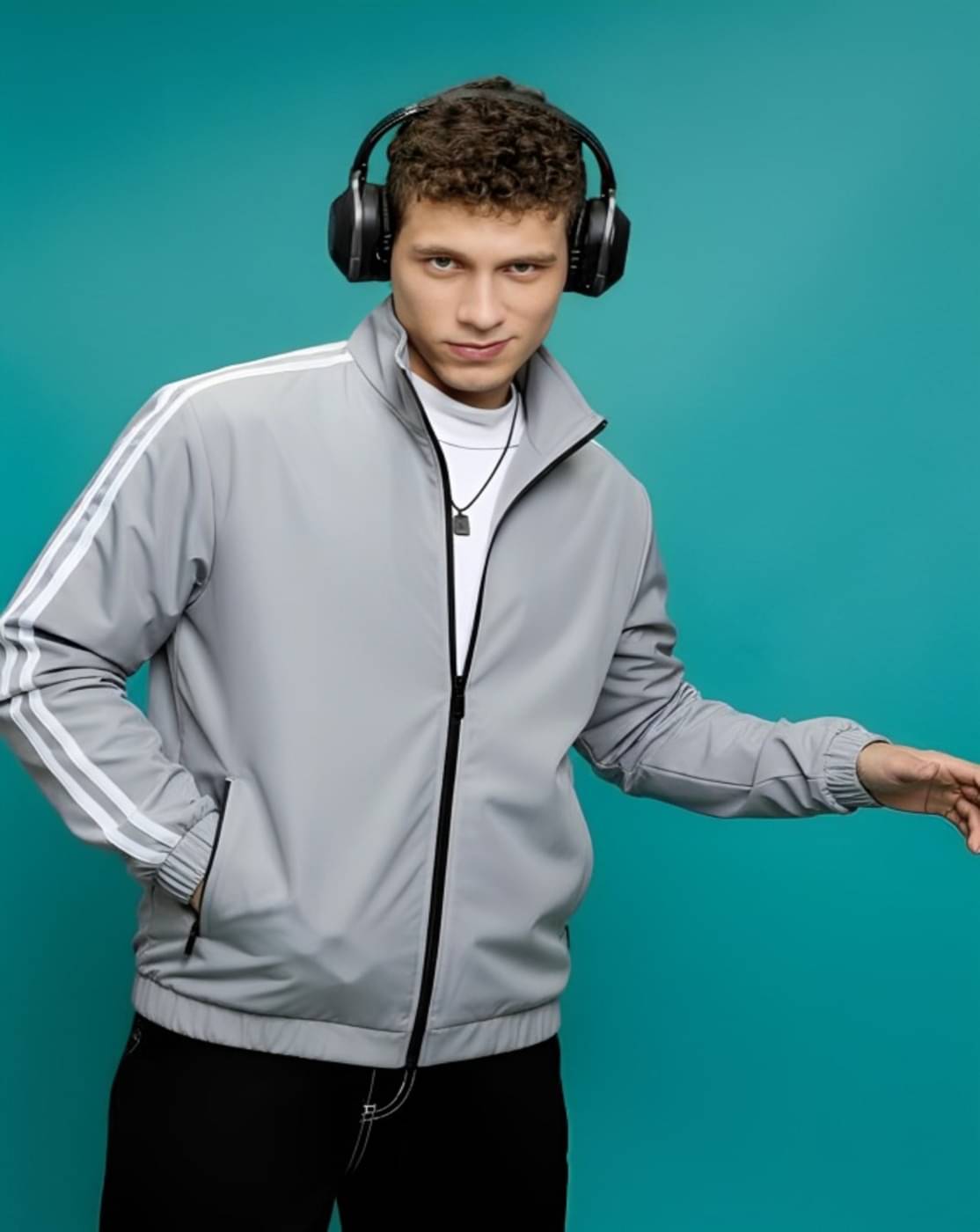     			PLUS PARADISE Polyester Men's Windcheater Jacket - Grey ( Pack of 1 )