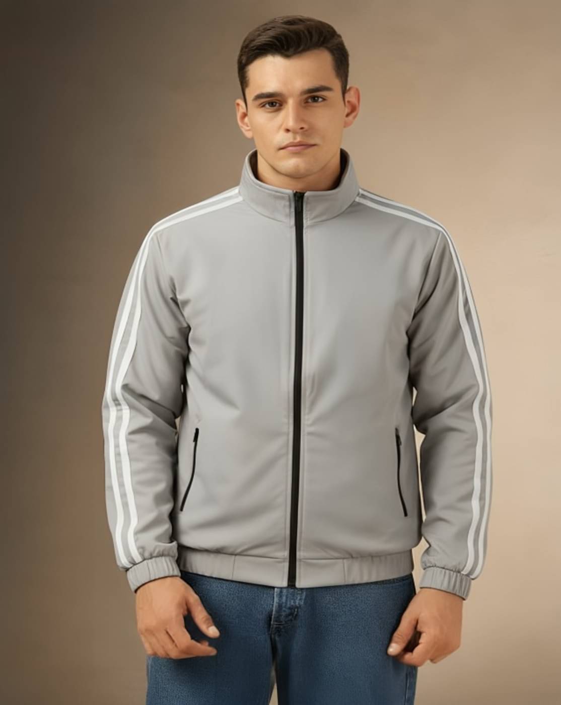     			PLUS PARADISE Polyester Men's Windcheater Jacket - Grey ( Pack of 1 )