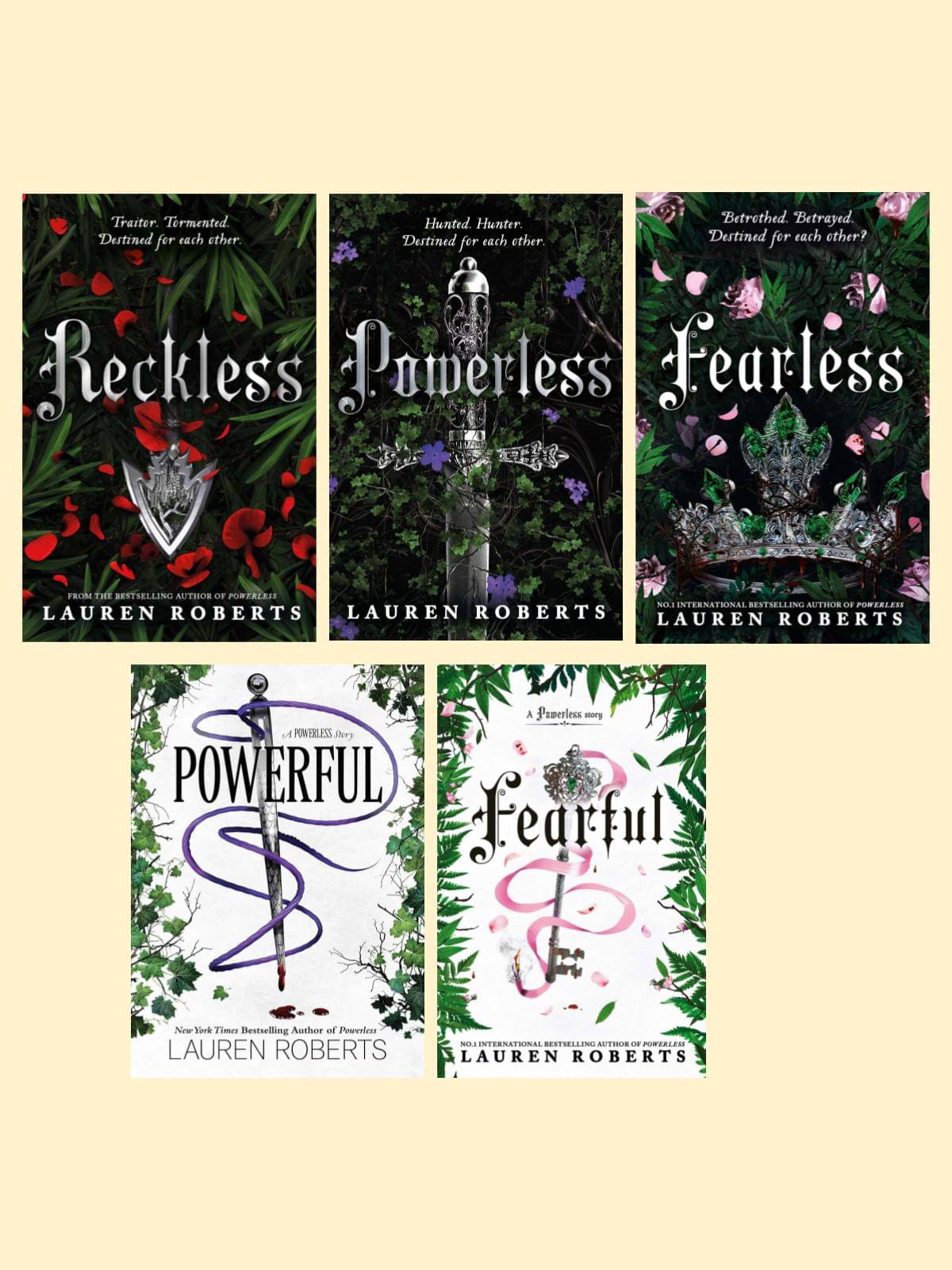     			Powerless + Fearless + Powerful + Reckless + Fearful (Paperback, Lauren Roberts)