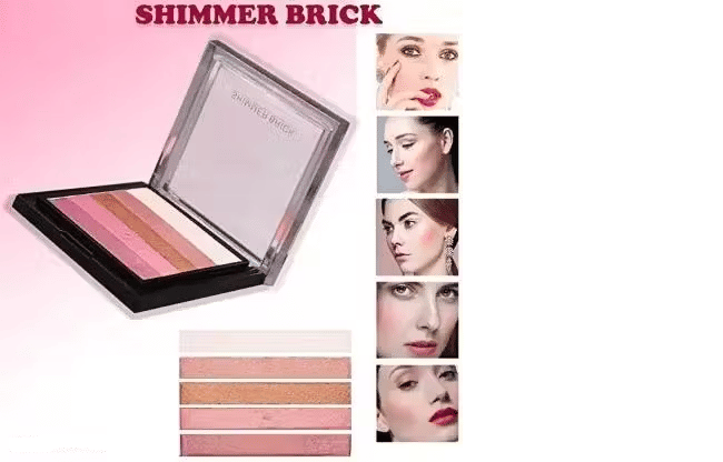     			Shimmer blusher bronzer highlighter combo palette