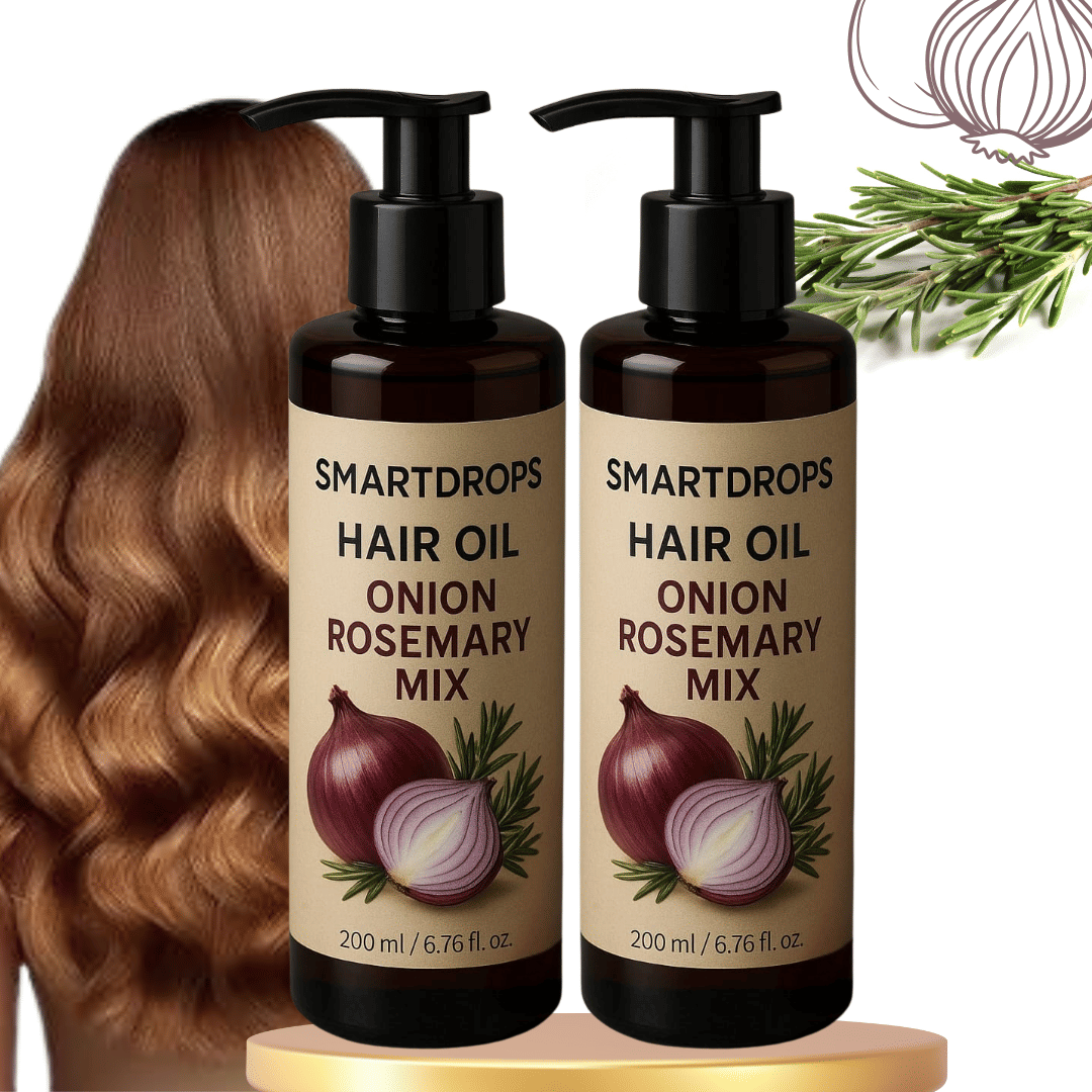     			Smartdrops Frizz Control Onion Oil 200 ml ( Pack of 2 )