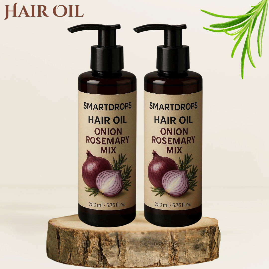     			Smartdrops Frizz Control Onion Oil 200 ml ( Pack of 2 )