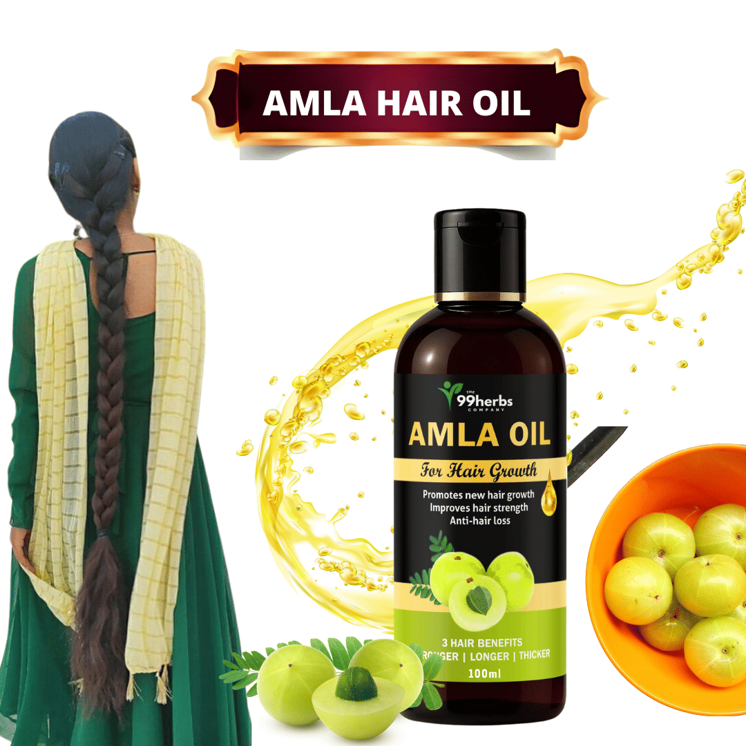 THE 99 HERBS COMPANY Hair Growth Amla Oil 100 ml ( Pack of 1 ) THE 99 HERBS COMPANY Hair Growth Amla Oil 100 ml ( Pack of 1 )
