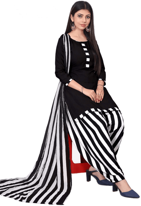 THREADS STUDIO Women Crepe Unstitched Dress Material ( Multicolor ) THREADS STUDIO Women Crepe Unstitched Dress Material ( Multicolor )