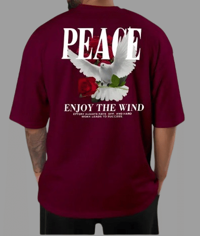    			TwentyTwo Creation Men Cotton Blend Relaxed Fit Printed T-Shirt ( Maroon )