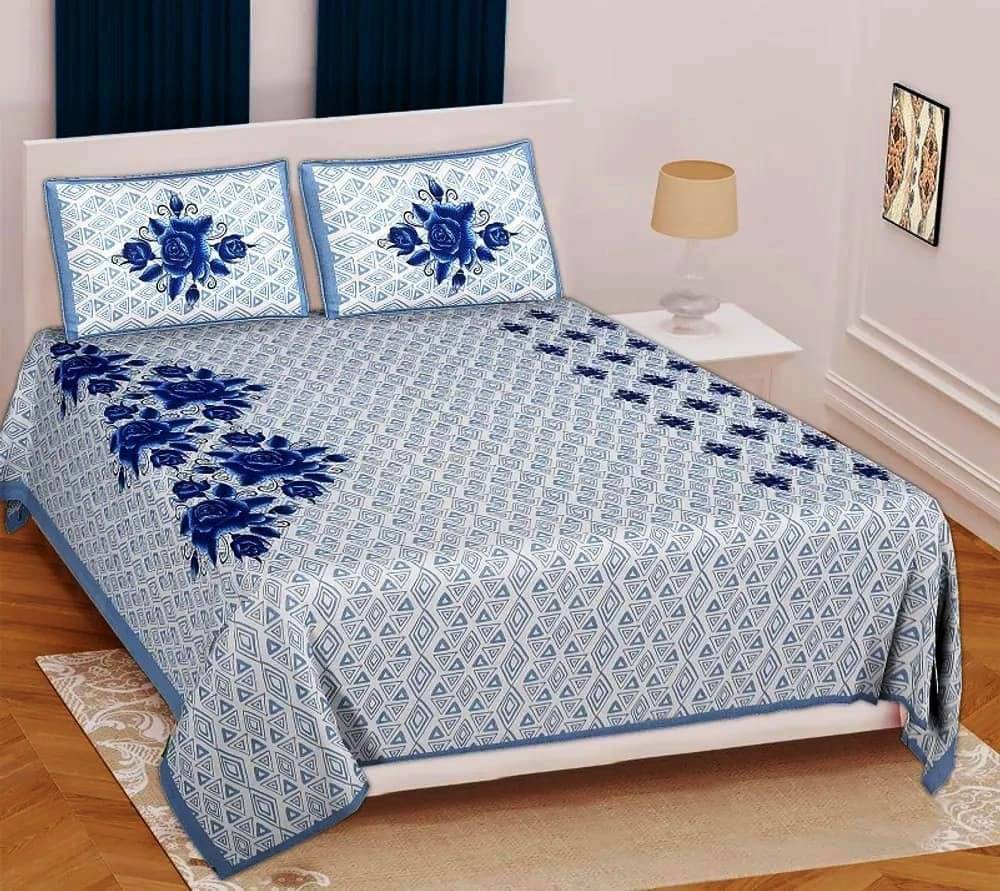 WAR TRADE Cotton 1 Double Bedsheet with 2 Pillow Covers ( Multicolor ) WAR TRADE Cotton 1 Double Bedsheet with 2 Pillow Covers ( Multicolor )