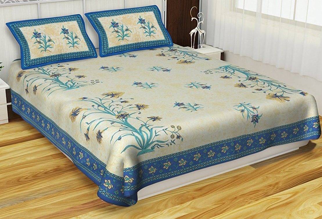 WAR TRADE Cotton 1 Double Bedsheet with 2 Pillow Covers ( Multicolor )     			WAR TRADE Cotton 1 Double Bedsheet with 2 Pillow Covers ( Multicolor )