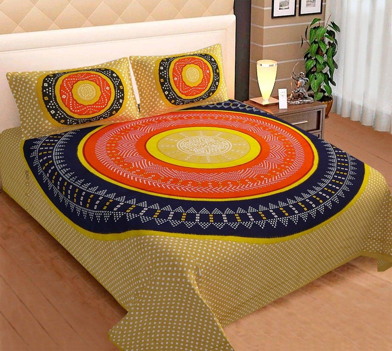     			WAR TRADE Cotton 1 Double Bedsheet with 2 Pillow Covers ( White )