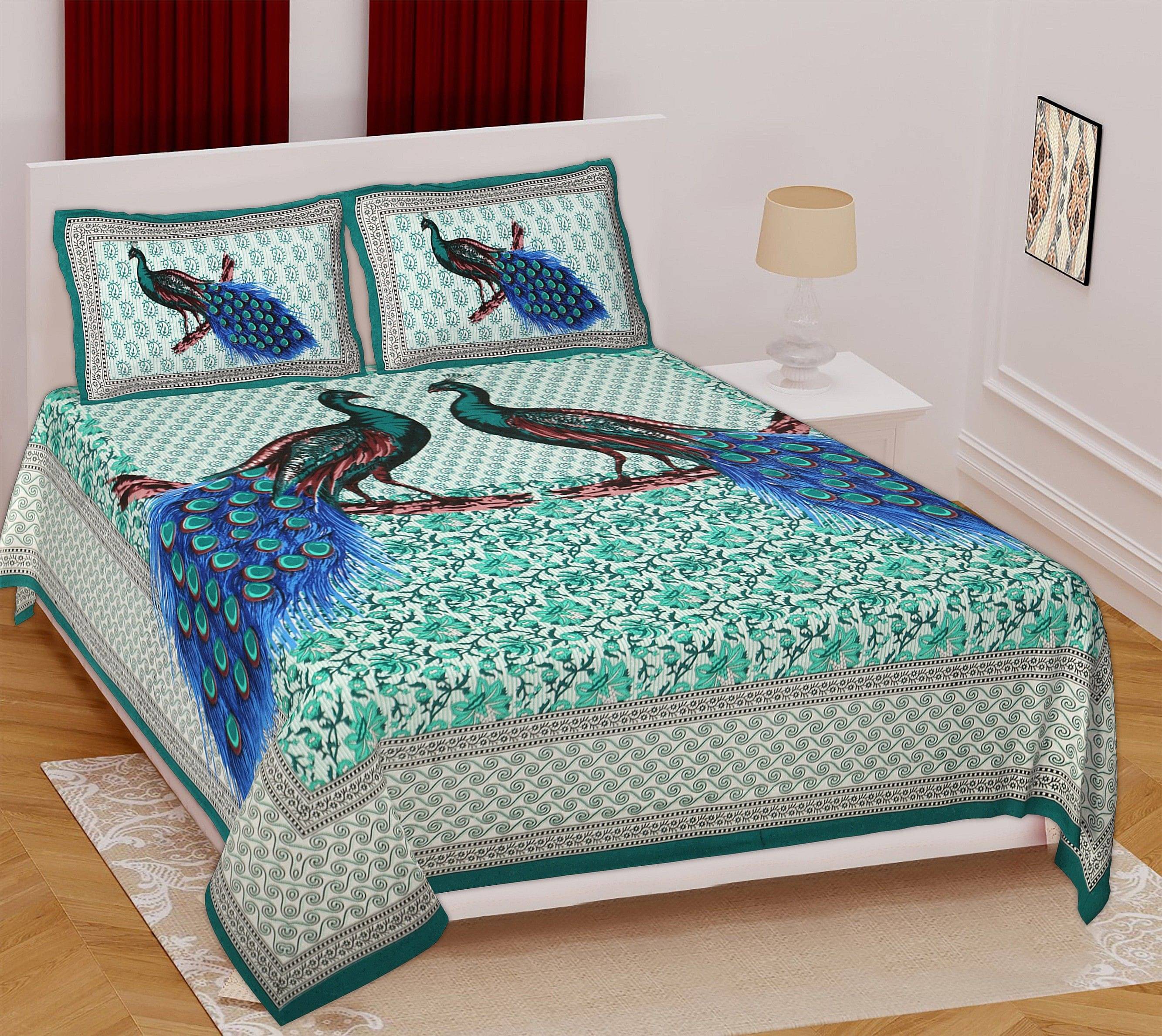 WAR TRADE Cotton 1 Double Bedsheet with 2 Pillow Covers ( Multicolor )     			WAR TRADE Cotton 1 Double Bedsheet with 2 Pillow Covers ( Multicolor )