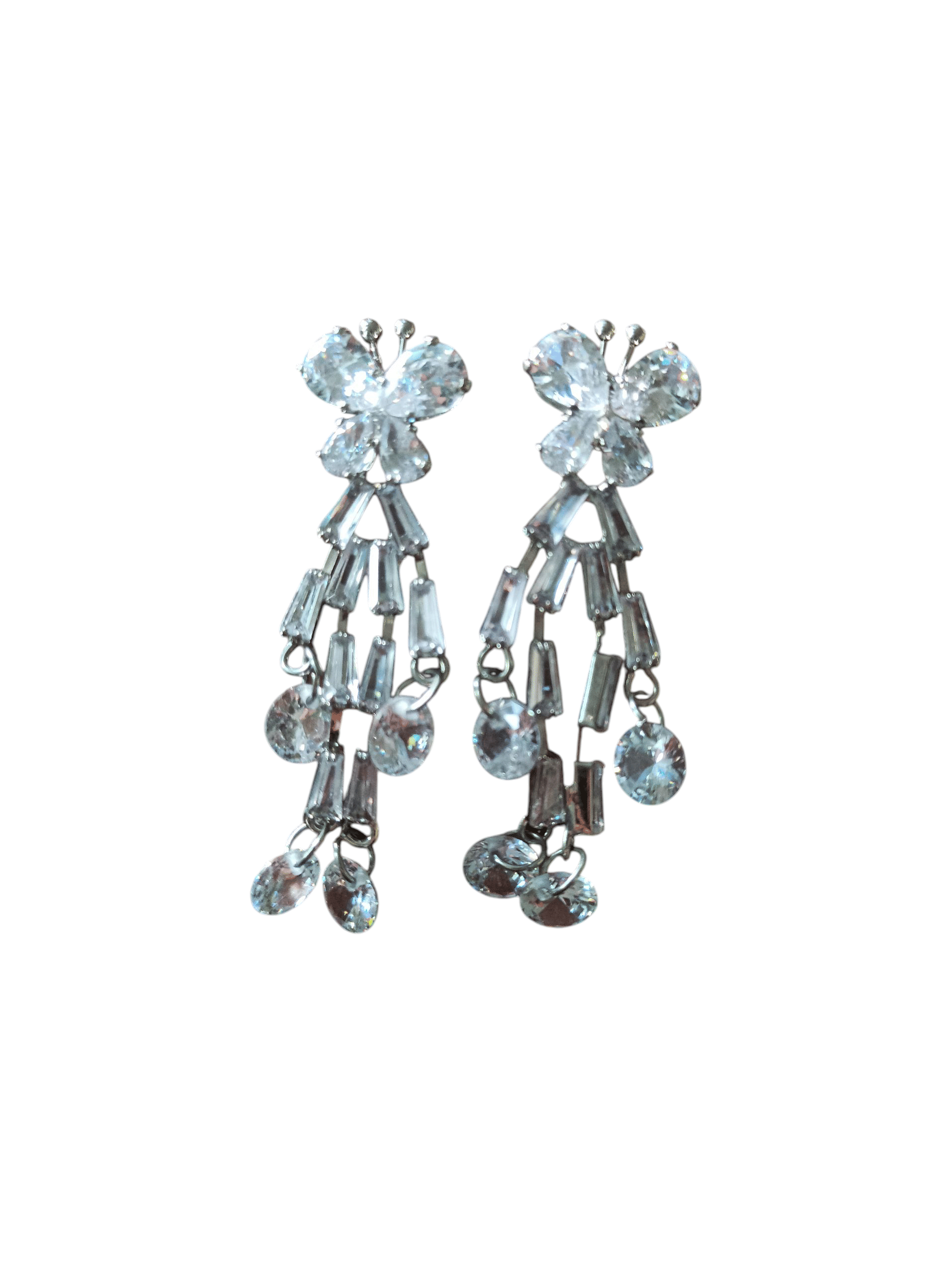     			Willpoo Decor Silver Drop Earrings ( Pack of 1 )