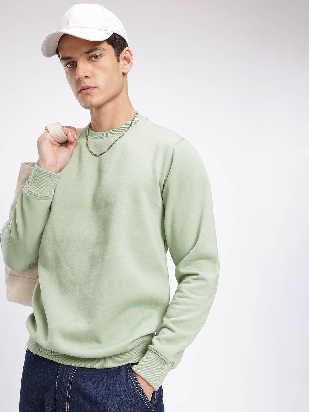 XYRIS Cotton Blend Round Neck Men's Sweatshirt - Sea Green ( Pack of 1 ) XYRIS Cotton Blend Round Neck Men's Sweatshirt - Sea Green ( Pack of 1 )