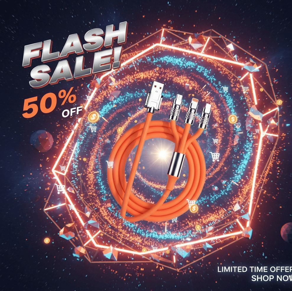 3-in-1 Multi Device Fast Charging Data Cable 3-in-1 Multi Device Fast Charging Data Cable
