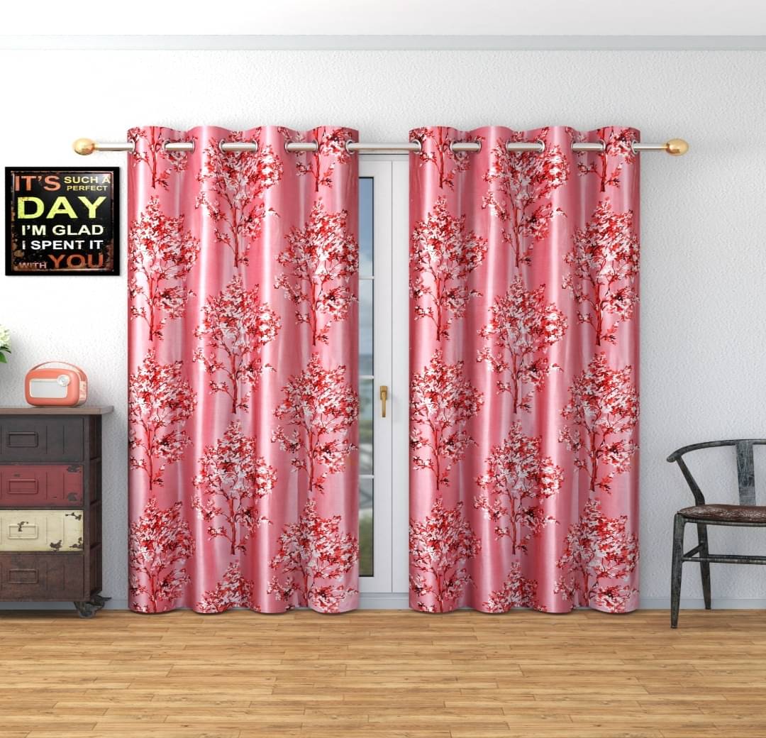 AADI TRADERS Solid Semi-Transparent Eyelet Curtain 9 ft ( Pack of 2 ) - Maroon AADI TRADERS Solid Semi-Transparent Eyelet Curtain 9 ft ( Pack of 2 ) - Maroon