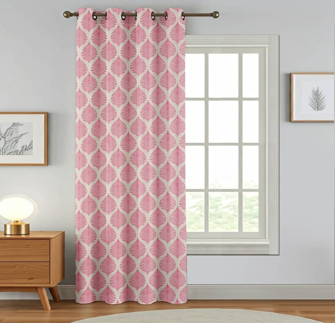     			AADI TRADERS Solid Semi-Transparent Eyelet Curtain 9 ft ( Pack of 1 ) - Maroon