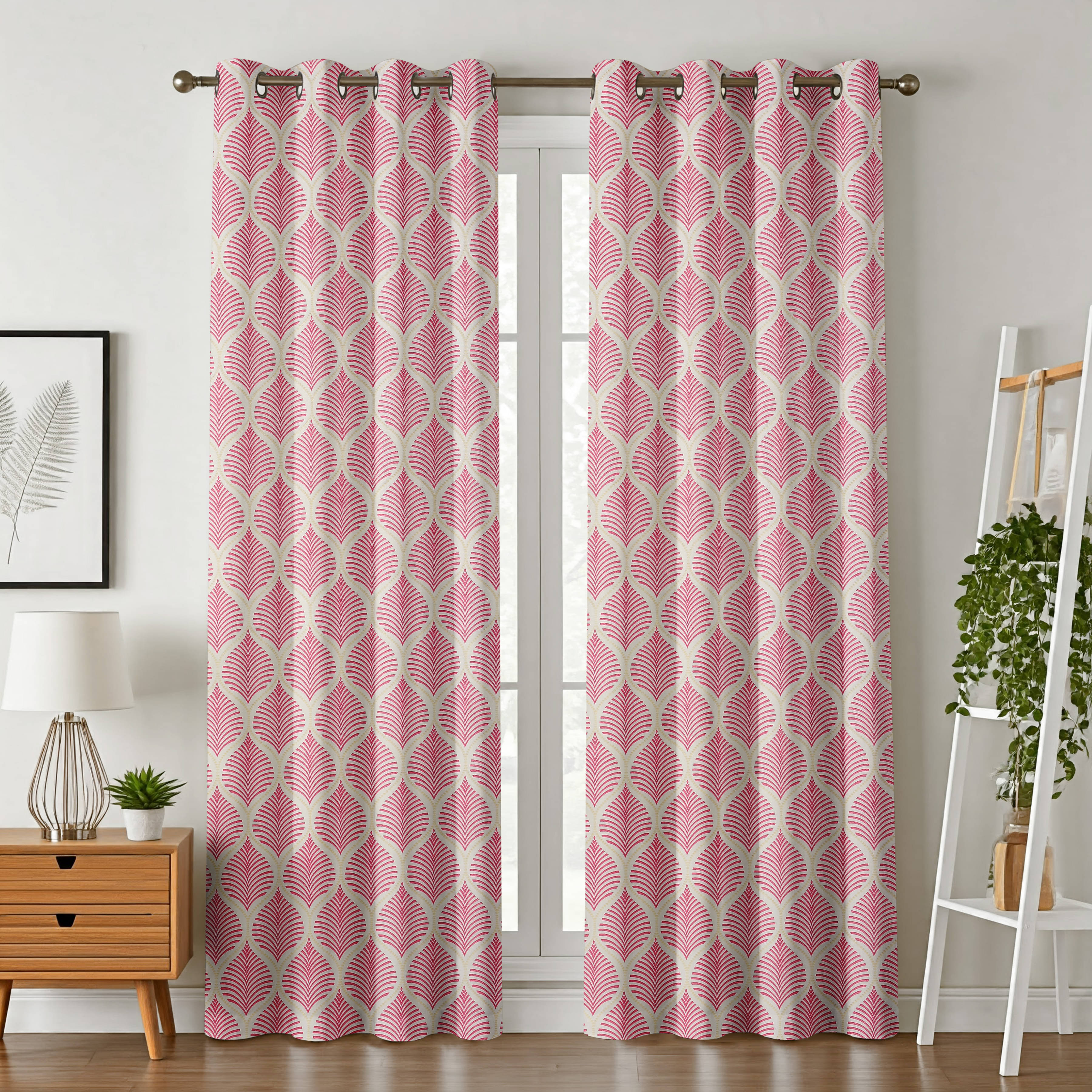    			AADI TRADERS Solid Semi-Transparent Eyelet Curtain 9 ft ( Pack of 2 ) - Maroon