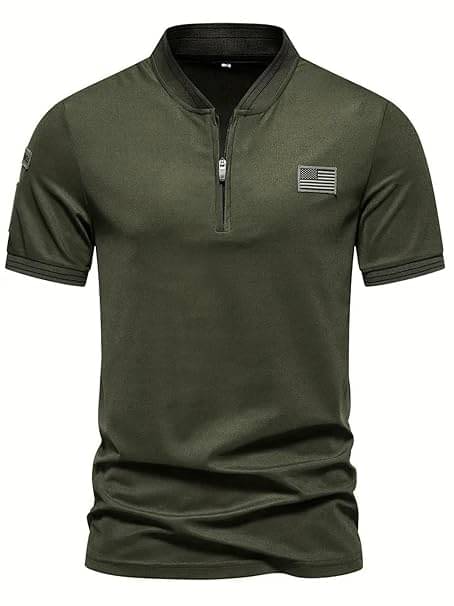     			AAPSKA Men Polyester Regular Fit Self Design Polo T Shirt ( Green )