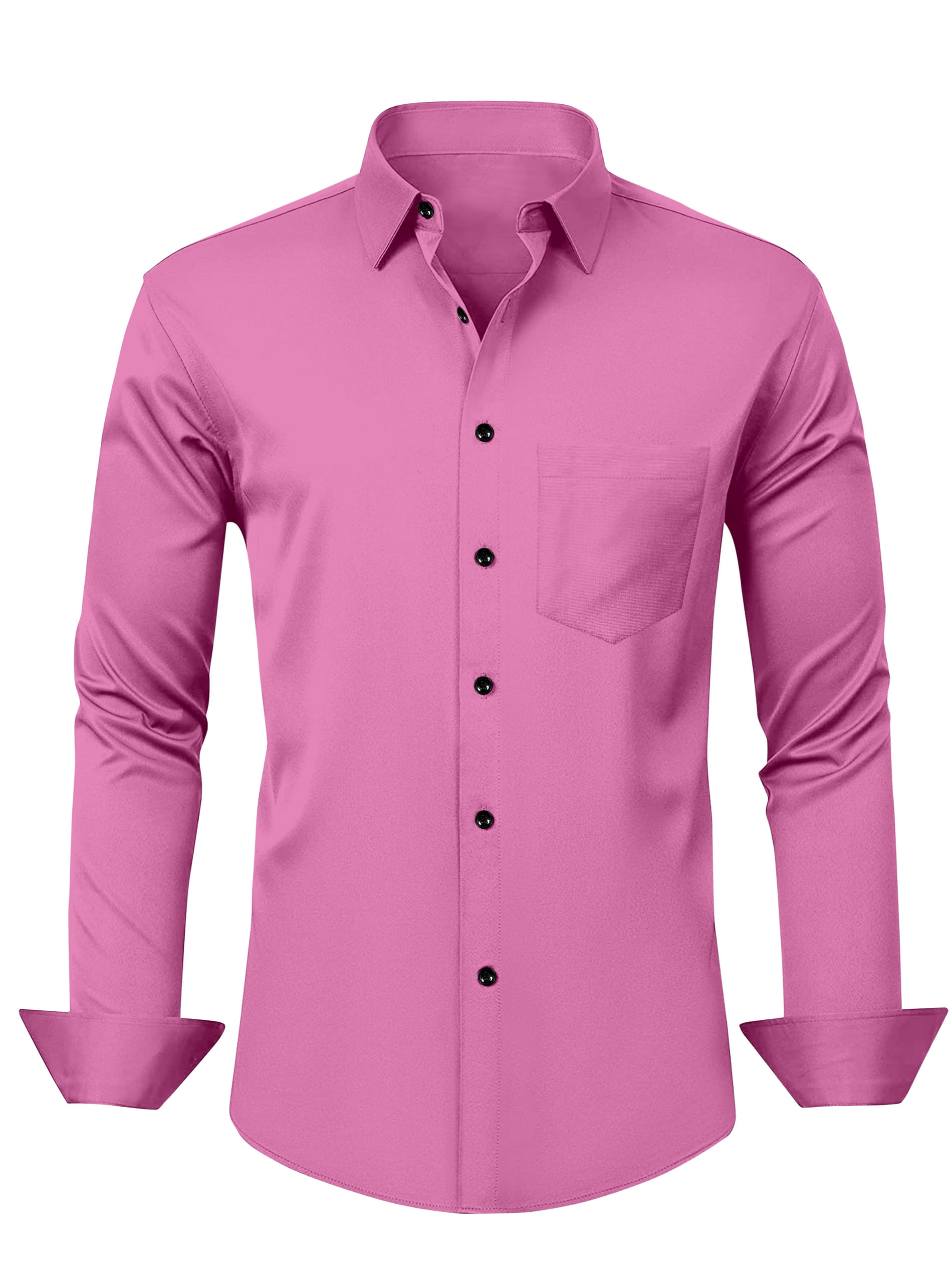     			AITAVIK OVERSEAS Poly Cotton Regular Fit Solids Full Sleeves Men's Casual Shirt - Pink ( Pack of 1 )