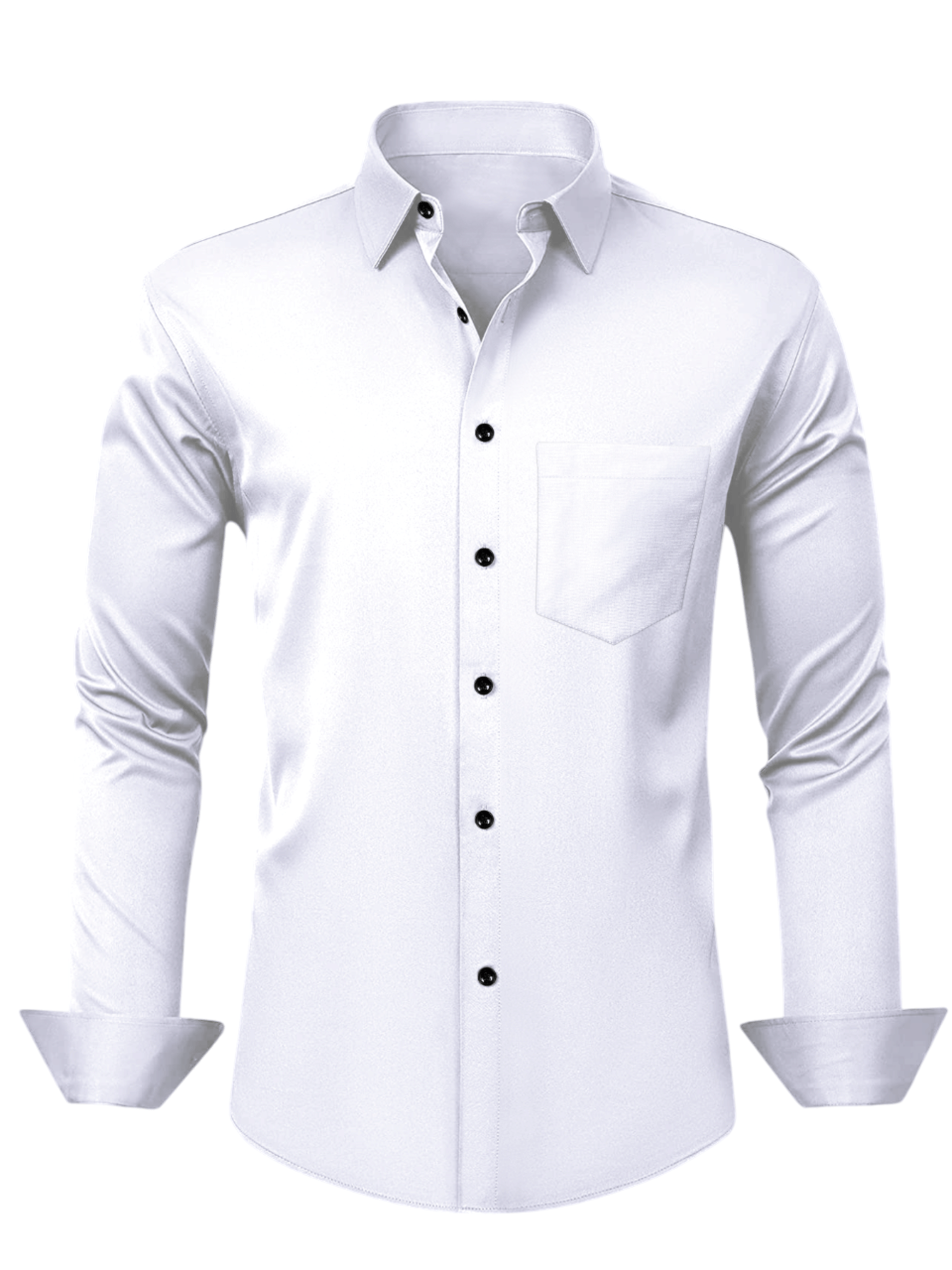     			AITAVIK OVERSEAS Poly Cotton Regular Fit Solids Full Sleeves Men's Casual Shirt - White ( Pack of 1 )