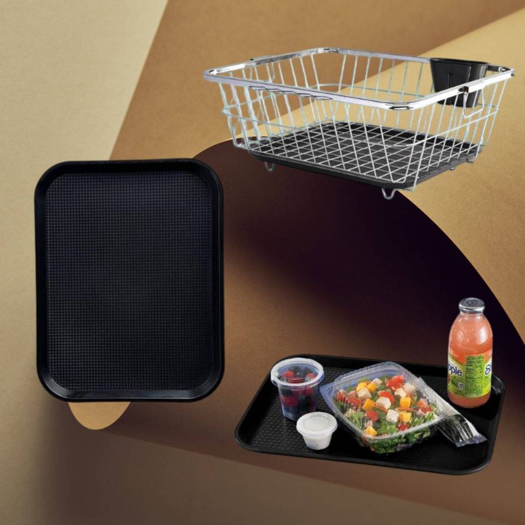 ALCY Silver Steel Dish Racks ( Pack of 1 ) ALCY Silver Steel Dish Racks ( Pack of 1 )