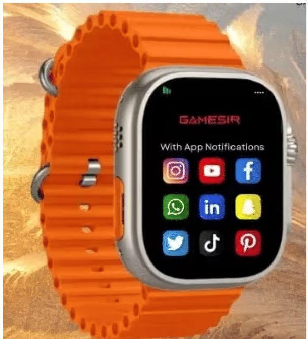 AMOLED BT Calling Rubber Upto 1-2 days Smart Watch Orange AMOLED BT Calling Rubber Upto 1-2 days Smart Watch Orange