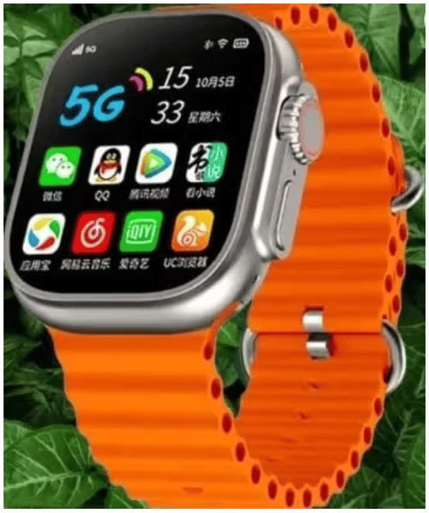     			AMOLED BT Calling Rubber Upto 1-2 days Smart Watch Orange