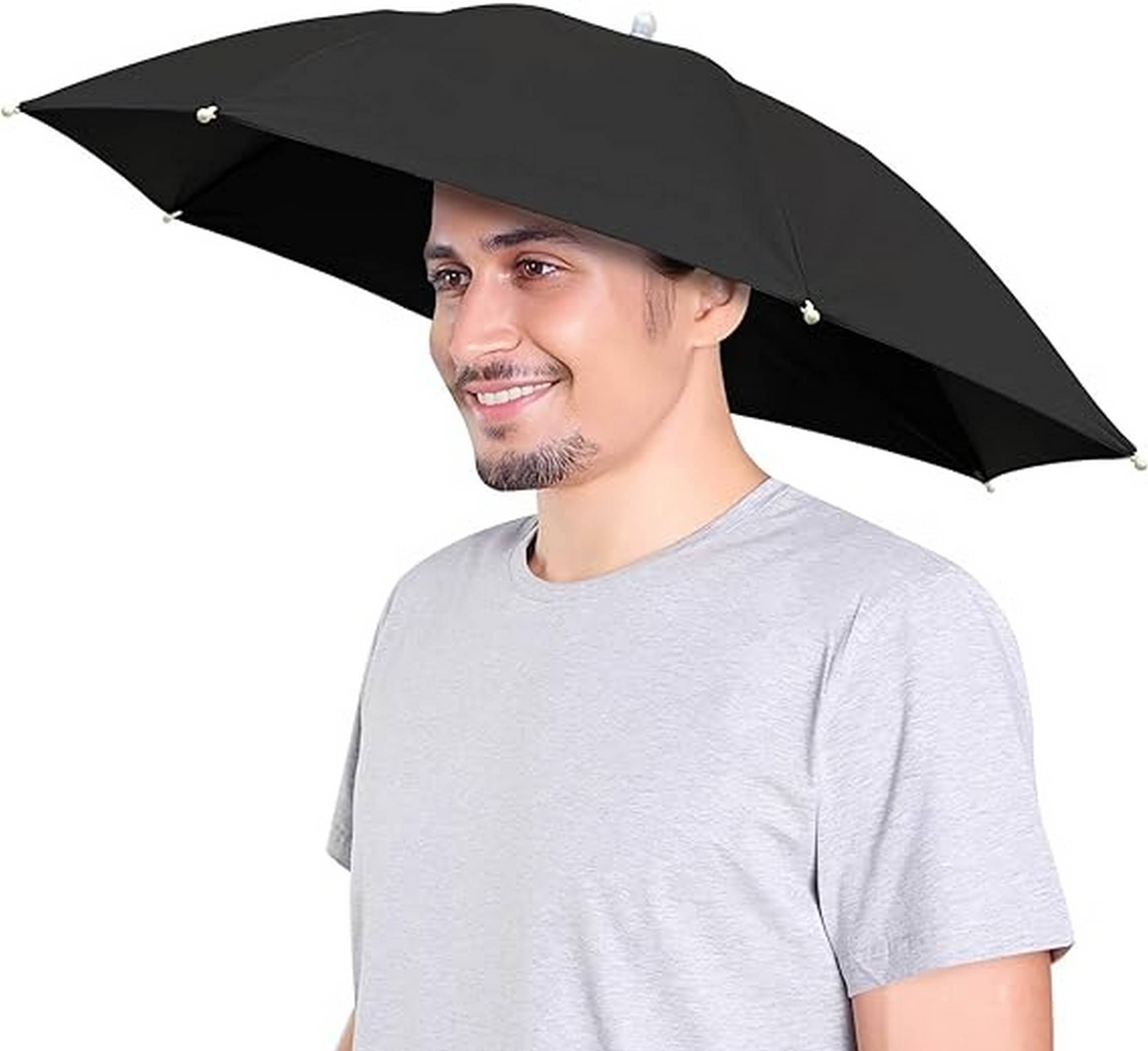     			Adorazone 1 Fold Manual Umbrella For Rain Sun Wind ( Black , Solid Design )