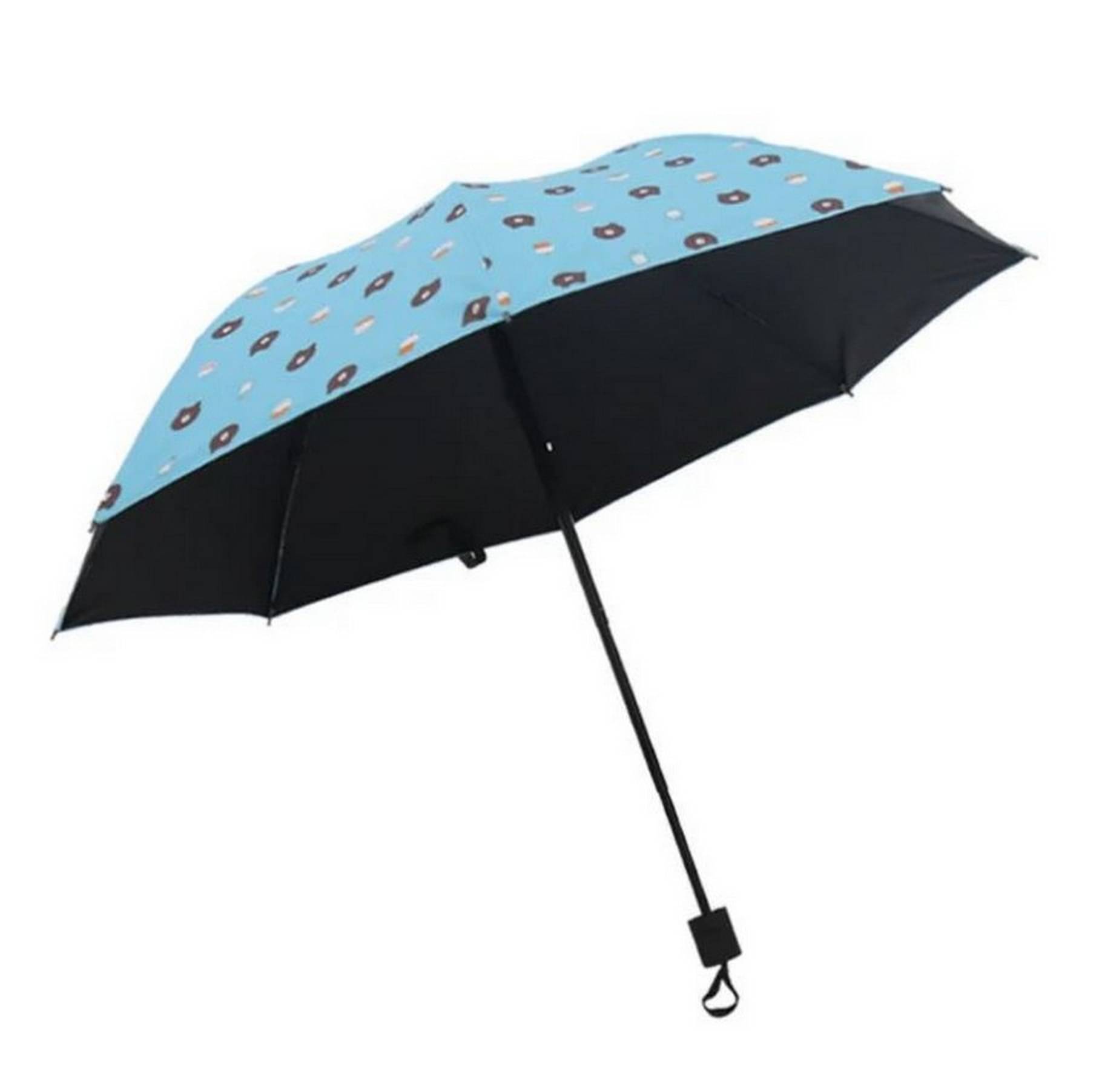 Adorazone 3 Fold Manual Umbrella For Rain Sun Wind ( Blue , Printed ) Adorazone 3 Fold Manual Umbrella For Rain Sun Wind ( Blue , Printed )