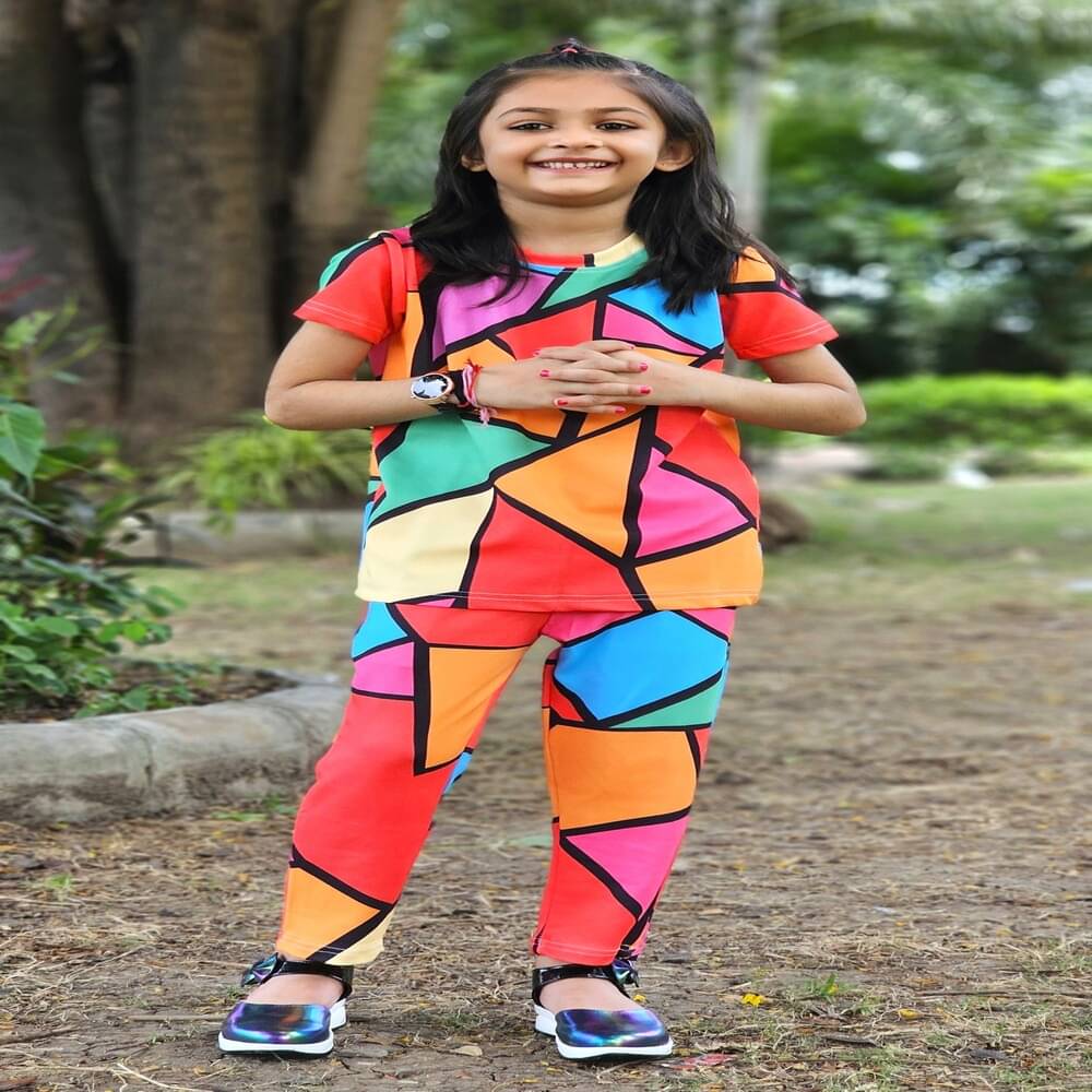     			Alanta Pack of 1 Girls Cotton Blend Nightsuit Set ( Multicolor )