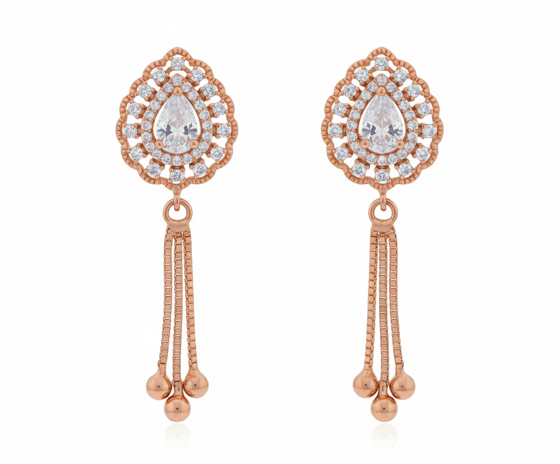     			Angolalark Beige Jhumki Earrings ( Pack of 1 )