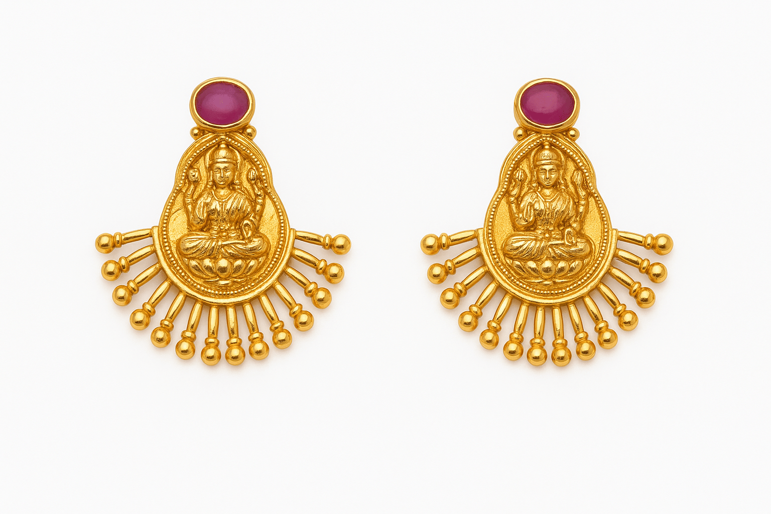     			Angolalark Gold Drop Earrings ( Pack of 1 )