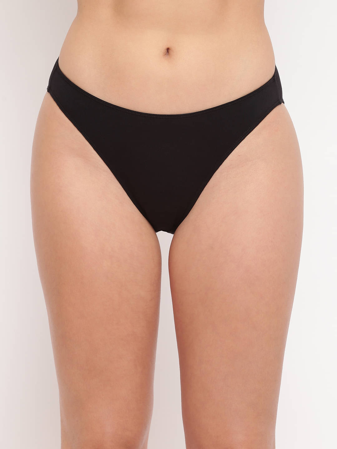     			BASIICS By La Intimo Cotton Lycra Bikini ( Black , Pack of 1 )