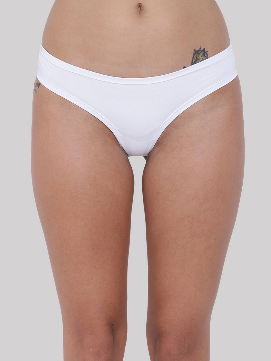     			BASIICS By La Intimo Polyester Briefs ( White , Pack of 1 )